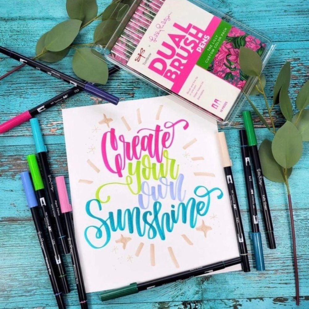 GWP Lilly Pulitzer Tombow brush set